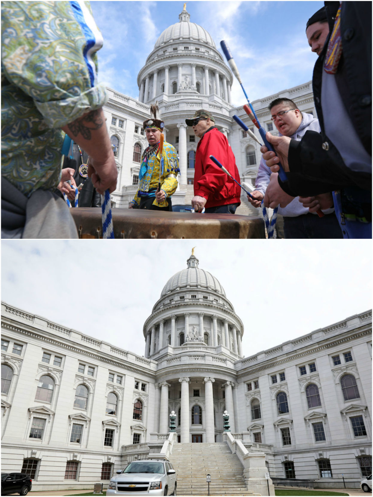 State Capitol before and after